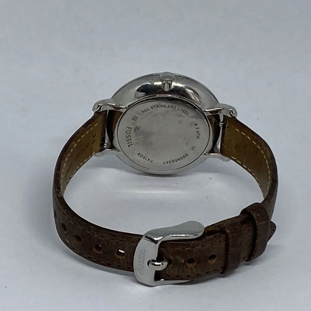 Fossil ES3869 Women's Brwon Buckle Leather Analog Dial Quartz Wrist Watch KL376